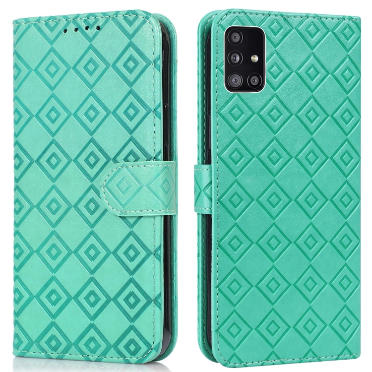 For Samsung Galaxy A51 5G Embossed Big Small Concentric Squares Pattern Horizontal Flip Leather Case with Card Slot & Holder & Wallet(Green)
For Samsung Galaxy A51 5G Embossed Big Small Concentric Squares Pattern Horizontal Flip Leather Case with Card Slot & Holder & Wallet(Green)