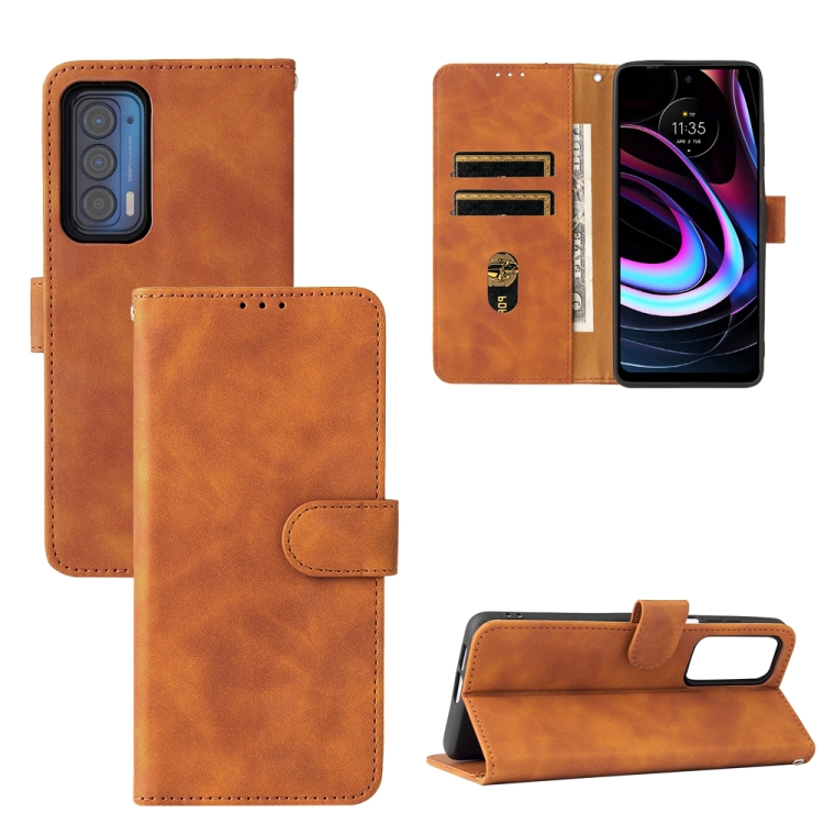 For Motorola Edge (2021) Solid Color Skin Feel Magnetic Buckle Horizontal Flip PU Leather Case with Holder & Card Slots & Wallet(Brown)
For Motorola Edge (2021) Solid Color Skin Feel Magnetic Buckle Horizontal Flip PU Leather Case with Holder & Card Slots & Wallet(Brown)