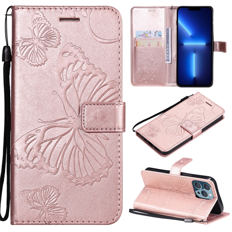 3D Butterfly Embossed Pattern Horizontal Flip Leather Case with Holder & Card Slot & Wallet & Lanyard For iPhone 13 Pro Max(Rose Gold)
3D Butterfly Embossed Pattern Horizontal Flip Leather Case with Holder & Card Slot & Wallet & Lanyard For iPhone 13 Pro Max(Rose Gold)