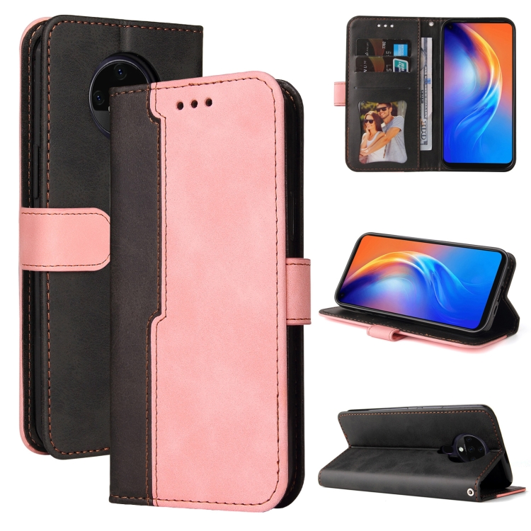 For Tecno Spark 6 Business Stitching-Color Horizontal Flip PU Leather Case with Holder & Card Slots & Photo Frame(Pink)
For Tecno Spark 6 Business Stitching-Color Horizontal Flip PU Leather Case with Holder & Card Slots & Photo Frame(Pink)