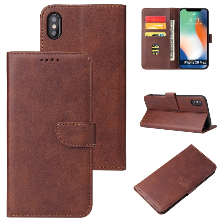 Calf Texture Buckle Horizontal Flip Leather Case with Holder & Card Slots & Wallet For iPhone XS Max(Brown)
Calf Texture Buckle Horizontal Flip Leather Case with Holder & Card Slots & Wallet For iPhone XS Max(Brown)