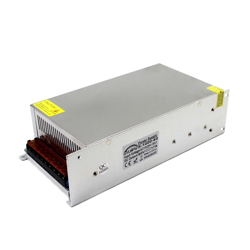 S-1000-60 DC60V 17A 1000W LED Light Bar Monitoring Security Display High-power Lamp Power Supply, Size: 245 x 125 x 65mm
S-1000-60 DC60V 17A 1000W LED Light Bar Monitoring Security Display High-power Lamp Power Supply, Size: 245 x 125 x 65mm