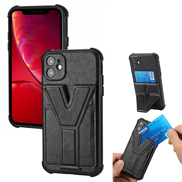 Y Style Multifunction Card Stand Back Cover PU + TPU + PC Magnetic Shockproof Case For iPhone 12(Black)
Y Style Multifunction Card Stand Back Cover PU + TPU + PC Magnetic Shockproof Case For iPhone 12(Black)