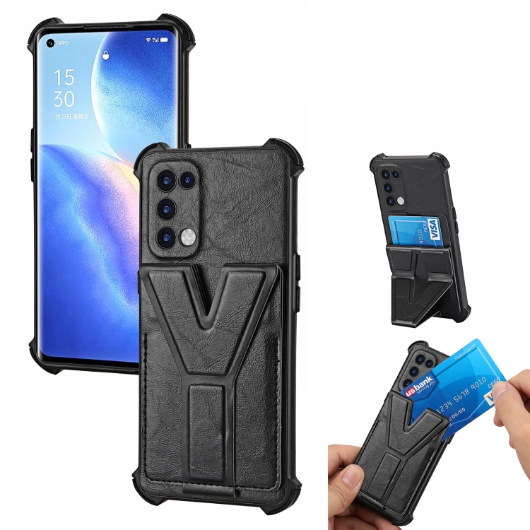 For OPPO Reno5 Pro Y Style Multifunction Card Stand Back Cover PU + TPU + PC Magnetic Shockproof Case(Black)
For OPPO Reno5 Pro Y Style Multifunction Card Stand Back Cover PU + TPU + PC Magnetic Shockproof Case(Black)