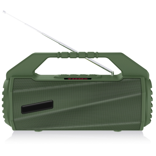 

NewRixing NR-4025FM with Screen Outdoor Splash-proof Water Portable Bluetooth Speaker, Support Hands-free Call / TF Card / FM / U Disk(Green)