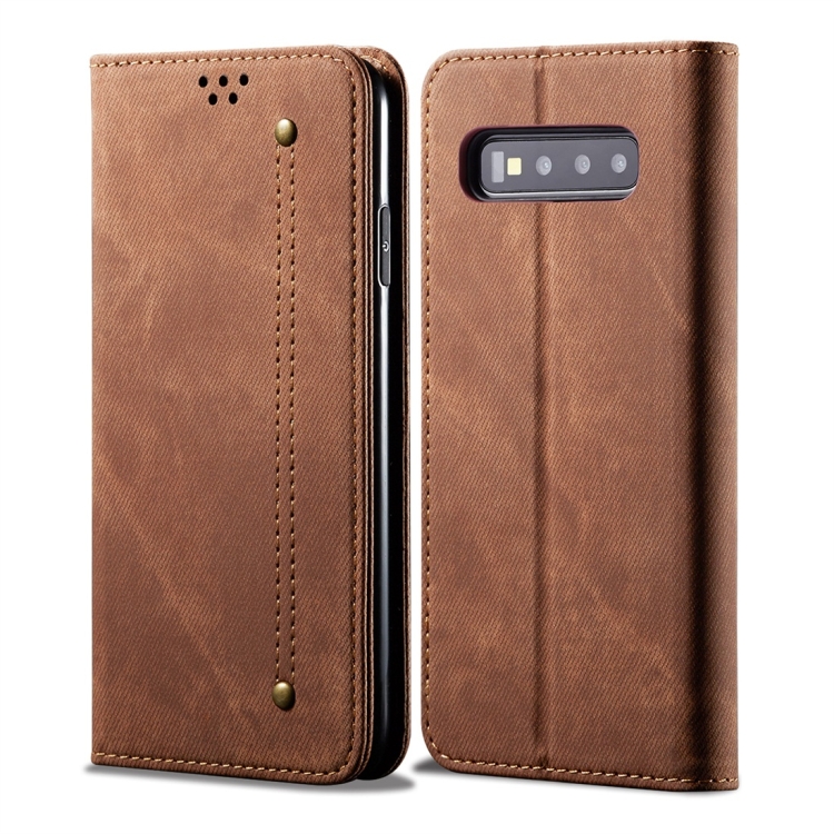 For Galaxy S10 Denim Texture Casual Style Horizontal Flip Leather Case with Holder & Card Slots & Wallet(Brown)
For Galaxy S10 Denim Texture Casual Style Horizontal Flip Leather Case with Holder & Card Slots & Wallet(Brown)