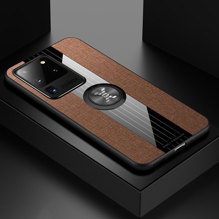 For Samsung Galaxy S20 Ultra XINLI Stitching Cloth Textue Shockproof TPU Protective Case with Ring Holder(Brown)
For Samsung Galaxy S20 Ultra XINLI Stitching Cloth Textue Shockproof TPU Protective Case with Ring Holder(Brown)