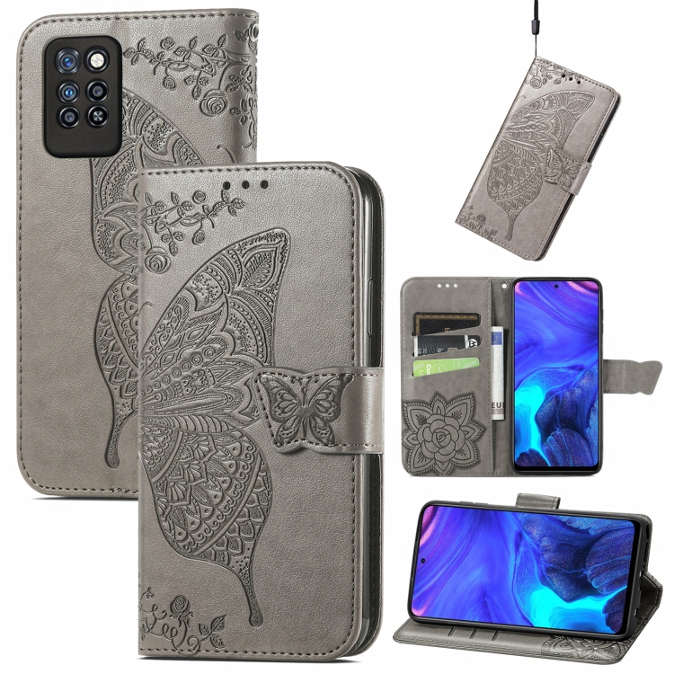 For Infinix Note 10 Pro Butterfly Love Flower Embossed Horizontal Flip Leather Case with Holder & Card Slots & Wallet & Lanyard(Gray)
For Infinix Note 10 Pro Butterfly Love Flower Embossed Horizontal Flip Leather Case with Holder & Card Slots & Wallet & Lanyard(Gray)