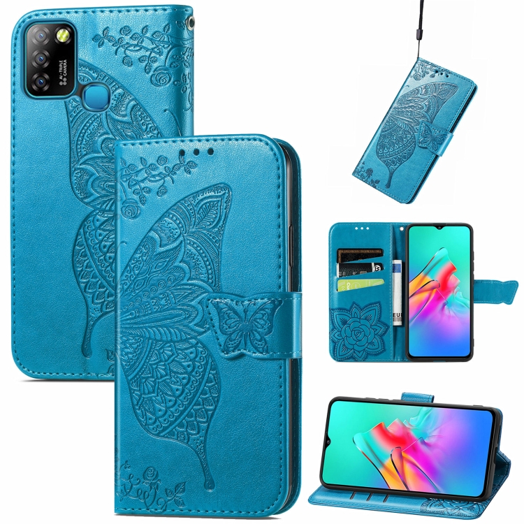 For infinix Smart 5 Butterfly Love Flower Embossed Horizontal Flip Leather Case with Holder & Card Slots & Wallet & Lanyard(Blue)
For infinix Smart 5 Butterfly Love Flower Embossed Horizontal Flip Leather Case with Holder & Card Slots & Wallet & Lanyard(Blue)
