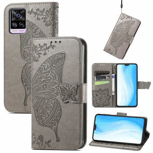 For vivo S7 Butterfly Love Flower Embossed Horizontal Flip Leather Case with Holder & Card Slots & Wallet & Lanyard(Gray)
For vivo S7 Butterfly Love Flower Embossed Horizontal Flip Leather Case with Holder & Card Slots & Wallet & Lanyard(Gray)