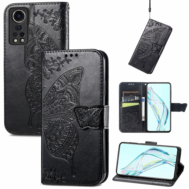 For ZTE Axon 30 5G Butterfly Love Flower Embossed Horizontal Flip Leather Case with Holder & Card Slots & Wallet & Lanyard(Black)
For ZTE Axon 30 5G Butterfly Love Flower Embossed Horizontal Flip Leather Case with Holder & Card Slots & Wallet & Lanyard(Black)