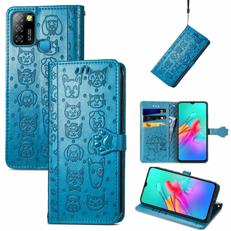 For infinix Smart 5 Lovely Cat and Dog Embossing Pattern Horizontal Flip Leather Case , with Holder & Card Slots & Wallet & Cartoon Clasp & Lanyard(Blue)
For infinix Smart 5 Lovely Cat and Dog Embossing Pattern Horizontal Flip Leather Case , with Holder & Card Slots & Wallet & Cartoon Clasp & Lanyard(Blue)