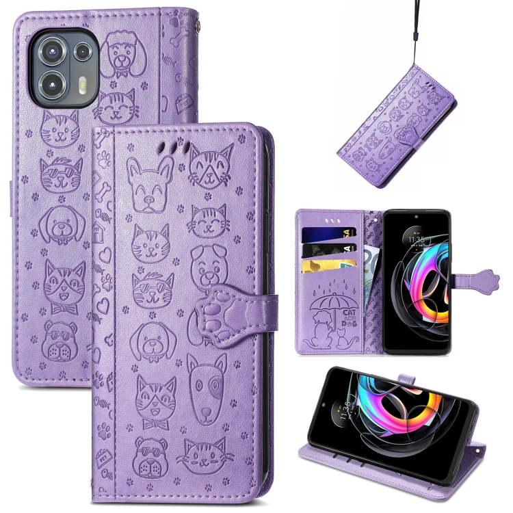 For Motorola Moto Edge 20 Lite Lovely Cat and Dog Embossing Pattern Horizontal Flip Leather Case , with Holder & Card Slots & Wallet & Cartoon Clasp & Lanyard(Purple)
For Motorola Moto Edge 20 Lite Lovely Cat and Dog Embossing Pattern Horizontal Flip Leather Case , with Holder & Card Slots & Wallet & Cartoon Clasp & Lanyard(Purple)