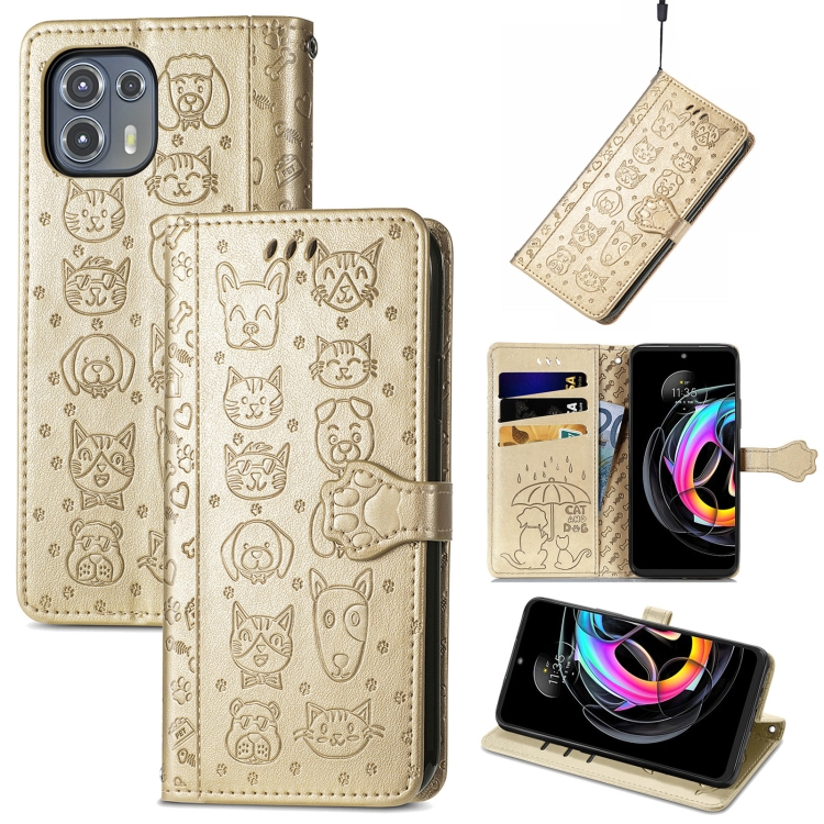 For Motorola Moto Edge 20 Lite Lovely Cat and Dog Embossing Pattern Horizontal Flip Leather Case , with Holder & Card Slots & Wallet & Cartoon Clasp & Lanyard(Gold)
For Motorola Moto Edge 20 Lite Lovely Cat and Dog Embossing Pattern Horizontal Flip Leather Case , with Holder & Card Slots & Wallet & Cartoon Clasp & Lanyard(Gold)