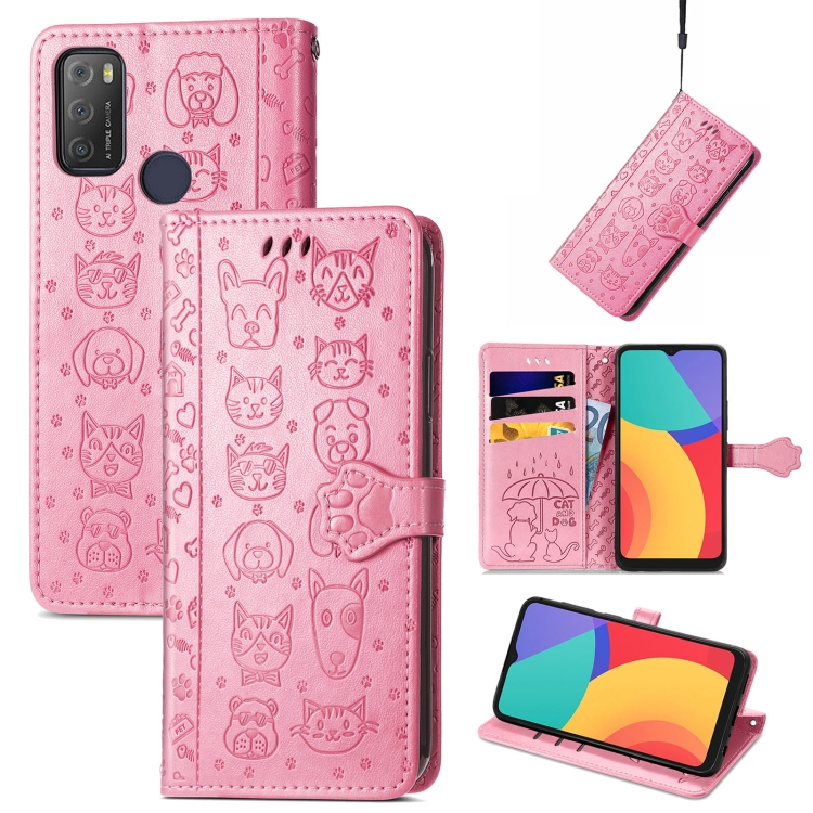 For Alcatel 1S 2021 Lovely Cat and Dog Embossing Pattern Horizontal Flip Leather Case , with Holder & Card Slots & Wallet & Cartoon Clasp & Lanyard(Pink)
For Alcatel 1S 2021 Lovely Cat and Dog Embossing Pattern Horizontal Flip Leather Case , with Holder & Card Slots & Wallet & Cartoon Clasp & Lanyard(Pink)