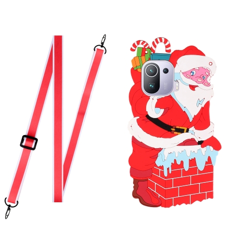 For Xiaomi Mi 11 Pro Christmas Series Silicone Shockproof Case with Neck Lanyard(Santa Claus)
For Xiaomi Mi 11 Pro Christmas Series Silicone Shockproof Case with Neck Lanyard(Santa Claus)