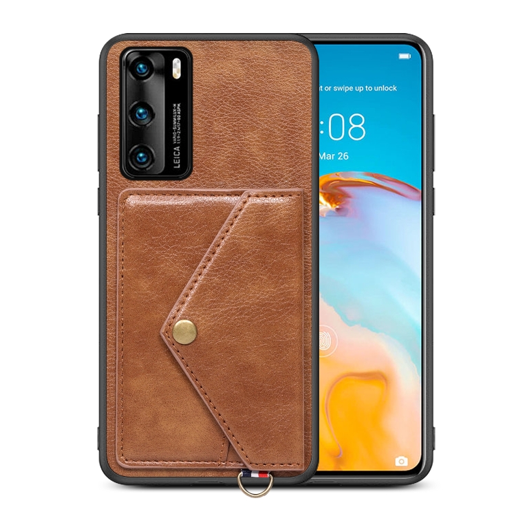 For Huawei P40 Litchi Texture Silicone + PC + PU Leather Back Cover Shockproof Case with Card Slot(Brown)
For Huawei P40 Litchi Texture Silicone + PC + PU Leather Back Cover Shockproof Case with Card Slot(Brown)