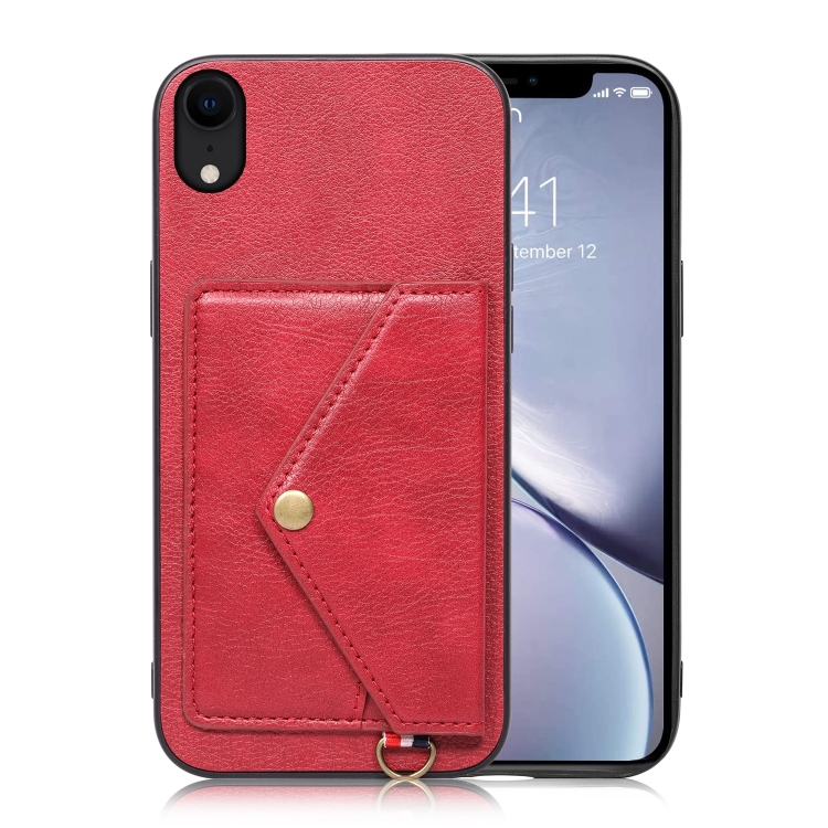 Litchi Texture Silicone + PC + PU Leather Back Cover Shockproof Case with Card Slot For iPhone XR(Red)
Litchi Texture Silicone + PC + PU Leather Back Cover Shockproof Case with Card Slot For iPhone XR(Red)