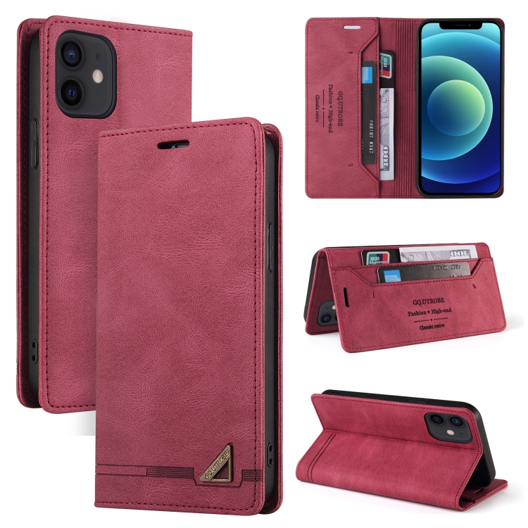 Skin Feel Anti-theft Brush Horizontal Flip Leather Case with Holder & Card Slots & Wallet For iPhone 12 mini(Wine Red)
Skin Feel Anti-theft Brush Horizontal Flip Leather Case with Holder & Card Slots & Wallet For iPhone 12 mini(Wine Red)