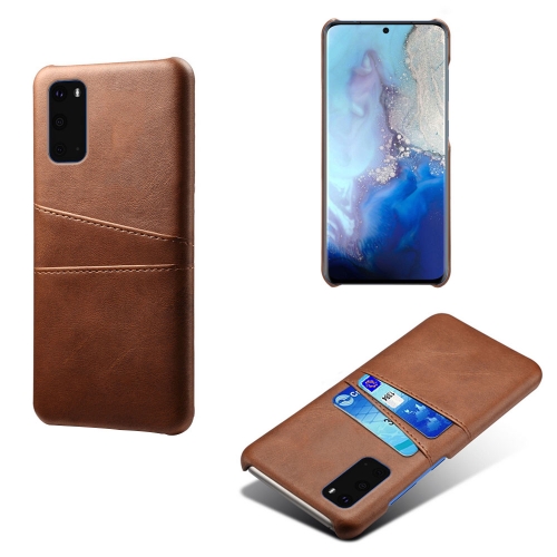 For Samsung Galaxy S20 Calf Texture PC + PU Leather Back Cover Shockproof Case with Dual Card Slots(Brown)
For Samsung Galaxy S20 Calf Texture PC + PU Leather Back Cover Shockproof Case with Dual Card Slots(Brown)