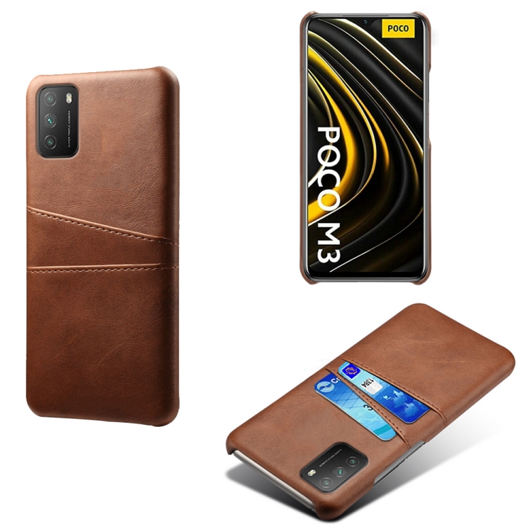 For Xiaomi Poco M3 Calf Texture PC + PU Leather Back Cover Shockproof Case with Dual Card Slots(Brown)
For Xiaomi Poco M3 Calf Texture PC + PU Leather Back Cover Shockproof Case with Dual Card Slots(Brown)