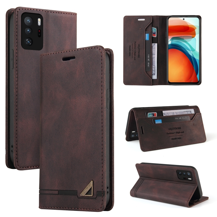 For Xiaomi Redmi Note 10 Pro 5G Skin Feel Anti-theft Brush Horizontal Flip Leather Case with Holder & Card Slots & Wallet(Brown)
For Xiaomi Redmi Note 10 Pro 5G Skin Feel Anti-theft Brush Horizontal Flip Leather Case with Holder & Card Slots & Wallet(Brown)