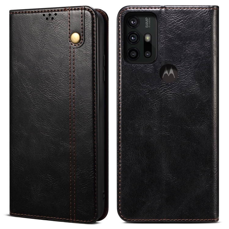 For Motorola Moto G30 Simple Wax Crazy Horse Texture Horizontal Flip Leather Case with Card Slots & Wallet(Black)
For Motorola Moto G30 Simple Wax Crazy Horse Texture Horizontal Flip Leather Case with Card Slots & Wallet(Black)