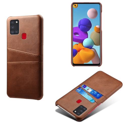 For Samsung Galaxy A21s Calf Texture PC + PU Leather Back Cover Shockproof Case with Dual Card Slots(Brown)
For Samsung Galaxy A21s Calf Texture PC + PU Leather Back Cover Shockproof Case with Dual Card Slots(Brown)