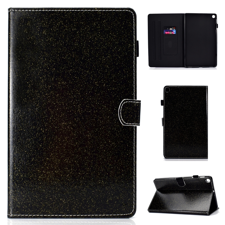 For Galaxy Tab A 10.1 (2019) T510 Varnish Glitter Powder Horizontal Flip Leather Case with Holder & Card Slot(Black)
For Galaxy Tab A 10.1 (2019) T510 Varnish Glitter Powder Horizontal Flip Leather Case with Holder & Card Slot(Black)