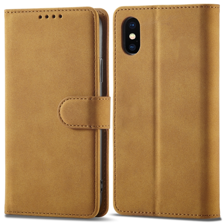Frosted Anti-theft Brush Horizontal Flip Leather Case with Holder & Card Slots & Wallet For iPhone XS Max(Yellow)
Frosted Anti-theft Brush Horizontal Flip Leather Case with Holder & Card Slots & Wallet For iPhone XS Max(Yellow)
