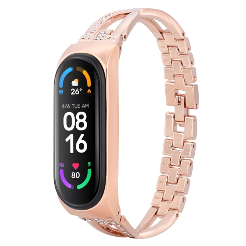 For Xiaomi Mi Band 4 / 3 X-shaped Diamond Alloy Replacement Strap Watchband(Rose Gold)
For Xiaomi Mi Band 4 / 3 X-shaped Diamond Alloy Replacement Strap Watchband(Rose Gold)