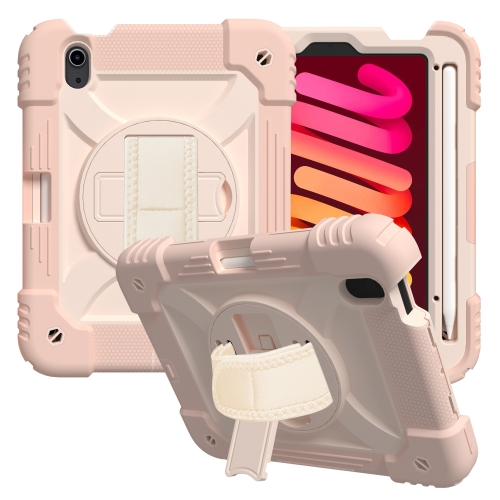 Shockproof PC + Silicone Combination Case with Holder & Hand Strap & Shoulder Strap For iPad mini 6(Rose Gold)
Shockproof PC + Silicone Combination Case with Holder & Hand Strap & Shoulder Strap For iPad mini 6(Rose Gold)