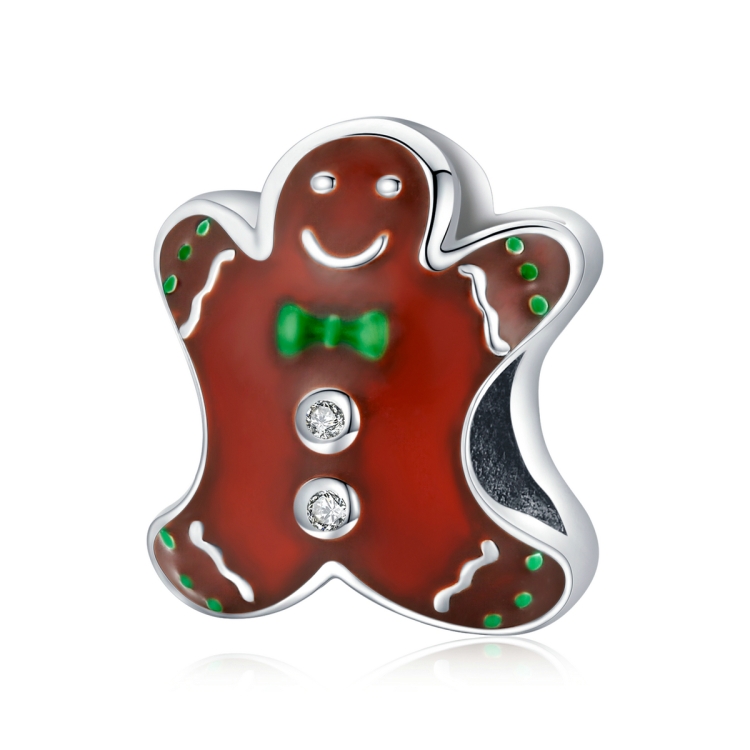 S925 Sterling Silver Christmas Gingerbread Man Beads DIY Bracelet Necklace Accessories
S925 Sterling Silver Christmas Gingerbread Man Beads DIY Bracelet Necklace Accessories