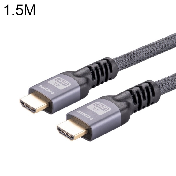 HDMI 2.0 Male to HDMI 2.0 Male 4K Ultra-HD Braided Adapter Cable, Cable Length:1.5m(Grey)
HDMI 2.0 Male to HDMI 2.0 Male 4K Ultra-HD Braided Adapter Cable, Cable Length:1.5m(Grey)