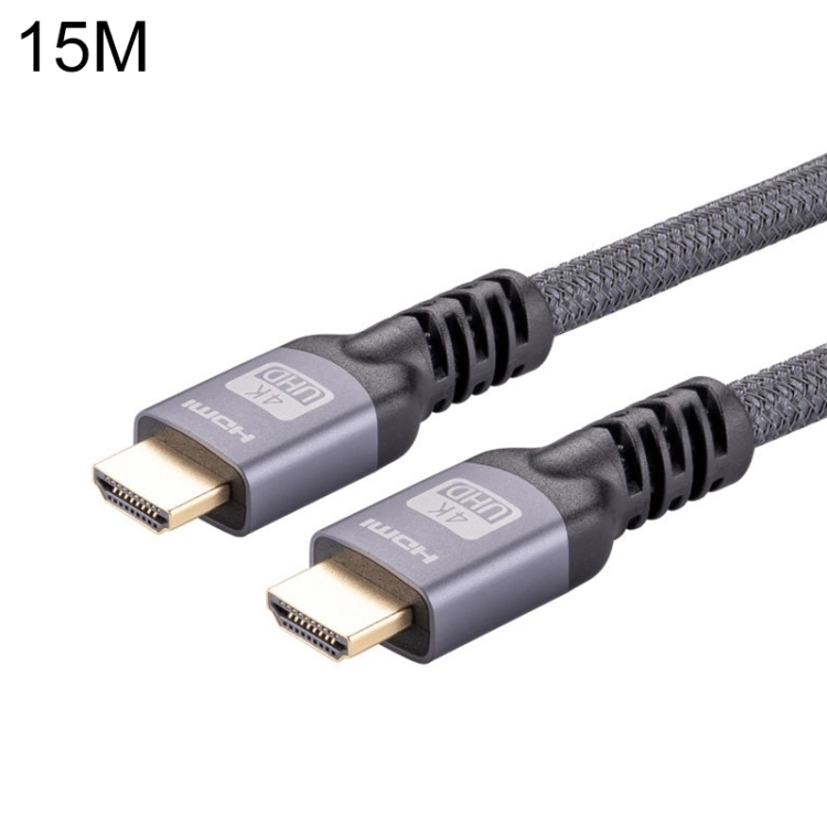 HDMI 2.0 Male to HDMI 2.0 Male 4K Ultra-HD Braided Adapter Cable, Cable Length:15m(Grey)
HDMI 2.0 Male to HDMI 2.0 Male 4K Ultra-HD Braided Adapter Cable, Cable Length:15m(Grey)