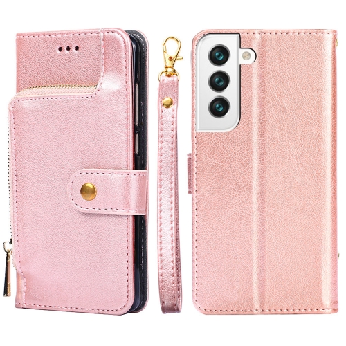 For Samsung Galaxy S22+ 5G Zipper Bag PU + TPU Horizontal Flip Leather Case with Holder & Card Slot & Wallet & Lanyard(Rose Gold)
For Samsung Galaxy S22+ 5G Zipper Bag PU + TPU Horizontal Flip Leather Case with Holder & Card Slot & Wallet & Lanyard(Rose Gold)