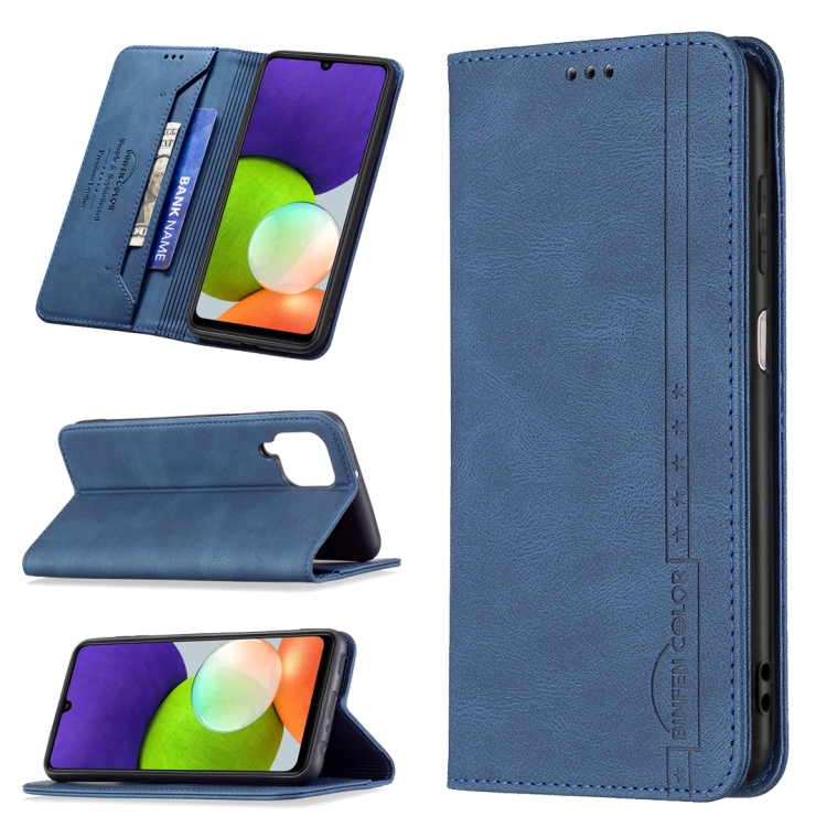 For Samsung Galaxy A22 4G Magnetic RFID Blocking Anti-Theft Leather Case with Holder & Card Slots & Wallet(Blue)
For Samsung Galaxy A22 4G Magnetic RFID Blocking Anti-Theft Leather Case with Holder & Card Slots & Wallet(Blue)