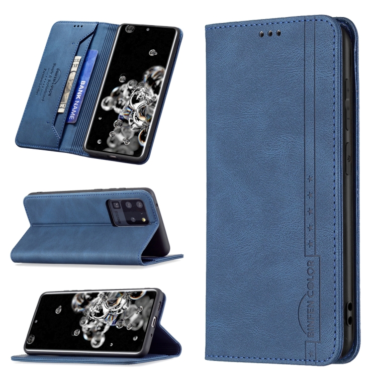 For Samsung Galaxy S20 Ultra Magnetic RFID Blocking Anti-Theft Leather Case with Holder & Card Slots & Wallet(Blue)
For Samsung Galaxy S20 Ultra Magnetic RFID Blocking Anti-Theft Leather Case with Holder & Card Slots & Wallet(Blue)