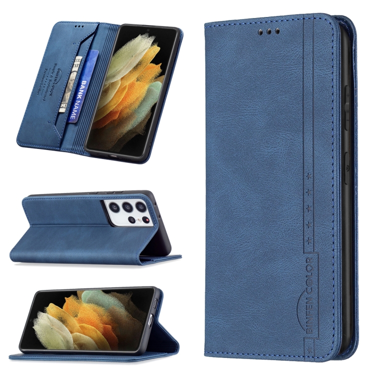 For Samsung Galaxy S21 Ultra 5G Magnetic RFID Blocking Anti-Theft Leather Case with Holder & Card Slots & Wallet(Blue)
For Samsung Galaxy S21 Ultra 5G Magnetic RFID Blocking Anti-Theft Leather Case with Holder & Card Slots & Wallet(Blue)