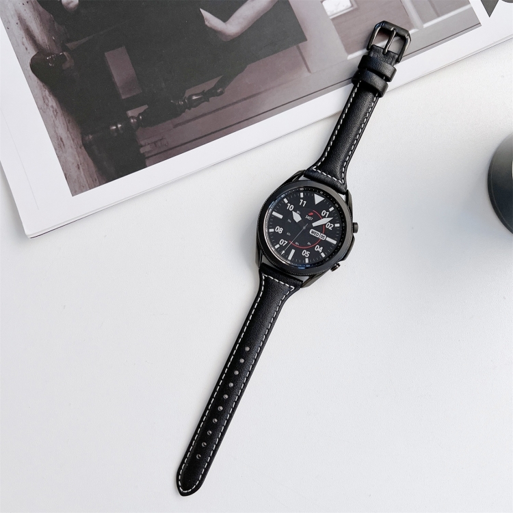 22mm Sewing Plain Weave Small Waist Leather Replacement Strap Watchband(Black)
22mm Sewing Plain Weave Small Waist Leather Replacement Strap Watchband(Black)