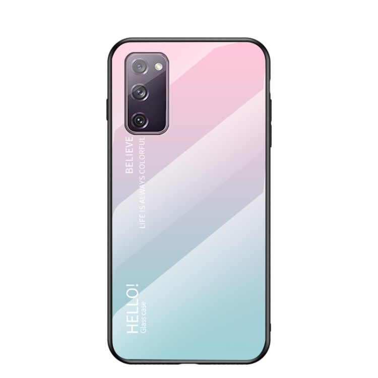 For Samsung Galaxy S20 FE Gradient Color Painted TPU Edge Glass Case(Gradient Pink Blue)
For Samsung Galaxy S20 FE Gradient Color Painted TPU Edge Glass Case(Gradient Pink Blue)