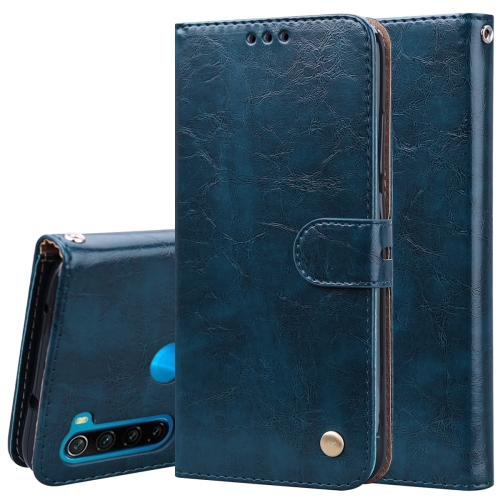 For Xiaomi Redmi Note 8 Business Style Oil Wax Texture Horizontal Flip Leather Case, with Holder & Card Slots & Wallet(Blue)
For Xiaomi Redmi Note 8 Business Style Oil Wax Texture Horizontal Flip Leather Case, with Holder & Card Slots & Wallet(Blue)