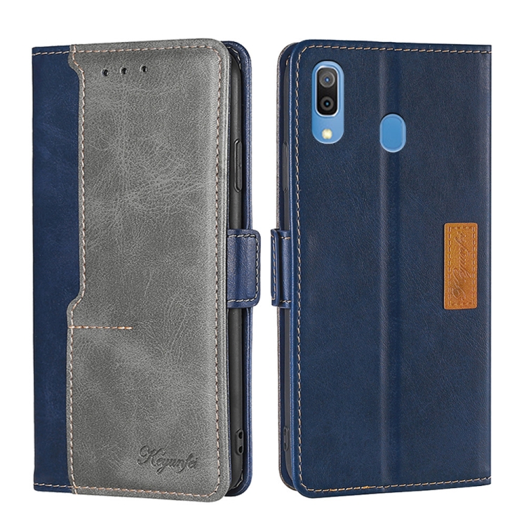 For Samsung Galaxy A30 (Japan Ver.) Retro Texture Contrast Color Buckle Horizontal Flip Leather Case with Holder(Blue+Grey)
For Samsung Galaxy A30 (Japan Ver.) Retro Texture Contrast Color Buckle Horizontal Flip Leather Case with Holder(Blue+Grey)