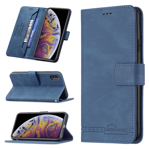 Magnetic Clasp RFID Blocking Anti-Theft Leather Case with Holder & Card Slots & Wallet For iPhone XS Max(Blue)
Magnetic Clasp RFID Blocking Anti-Theft Leather Case with Holder & Card Slots & Wallet For iPhone XS Max(Blue)