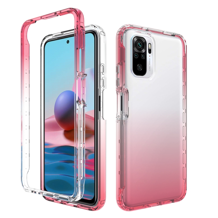 For Xiaomi Redmi Note 10 High Transparency Two-color Gradual Change PC+TPU Phone Case(Red)
For Xiaomi Redmi Note 10 High Transparency Two-color Gradual Change PC+TPU Phone Case(Red)