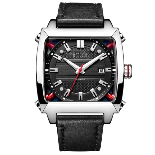 BAOGELA 6763G Square Dial Leather Strap Clock Calendar Mechanical Watch For Men(Silver Black)
BAOGELA 6763G Square Dial Leather Strap Clock Calendar Mechanical Watch For Men(Silver Black)
