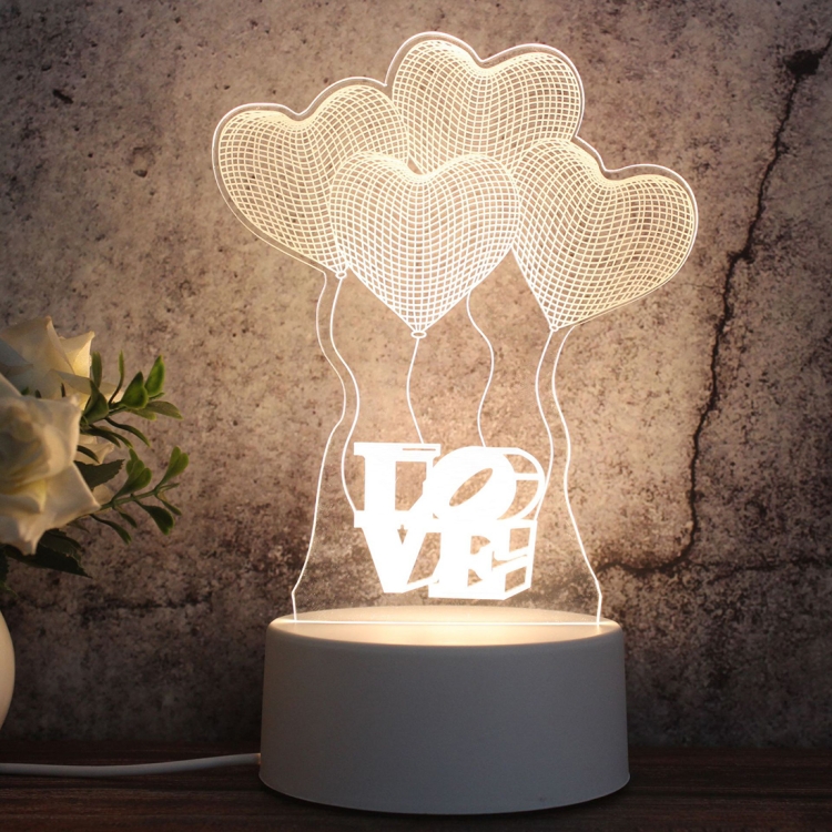 White Base Creative 3D Tricolor LED Decorative Night Light, Button Plug Version, Shape:Love Balloon(White-Warm-Warm White)
White Base Creative 3D Tricolor LED Decorative Night Light, Button Plug Version, Shape:Love Balloon(White-Warm-Warm White)