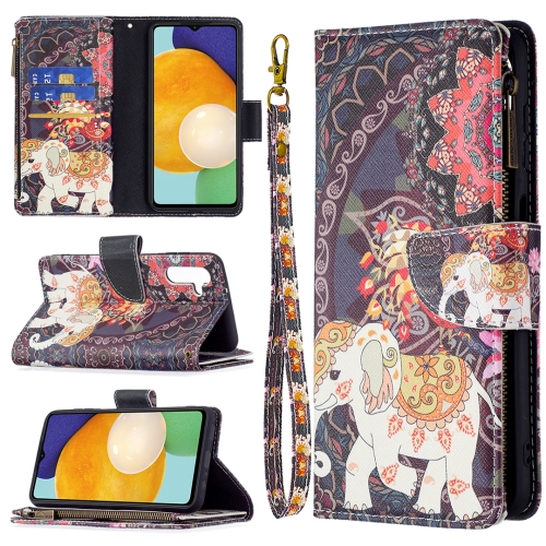 For Samsung Galaxy A13 5G Colored Drawing Pattern Zipper Horizontal Flip Phone Leather Case with Holder & Card Slots & Wallet(Flower Elephants)
For Samsung Galaxy A13 5G Colored Drawing Pattern Zipper Horizontal Flip Phone Leather Case with Holder & Card Slots & Wallet(Flower Elephants)