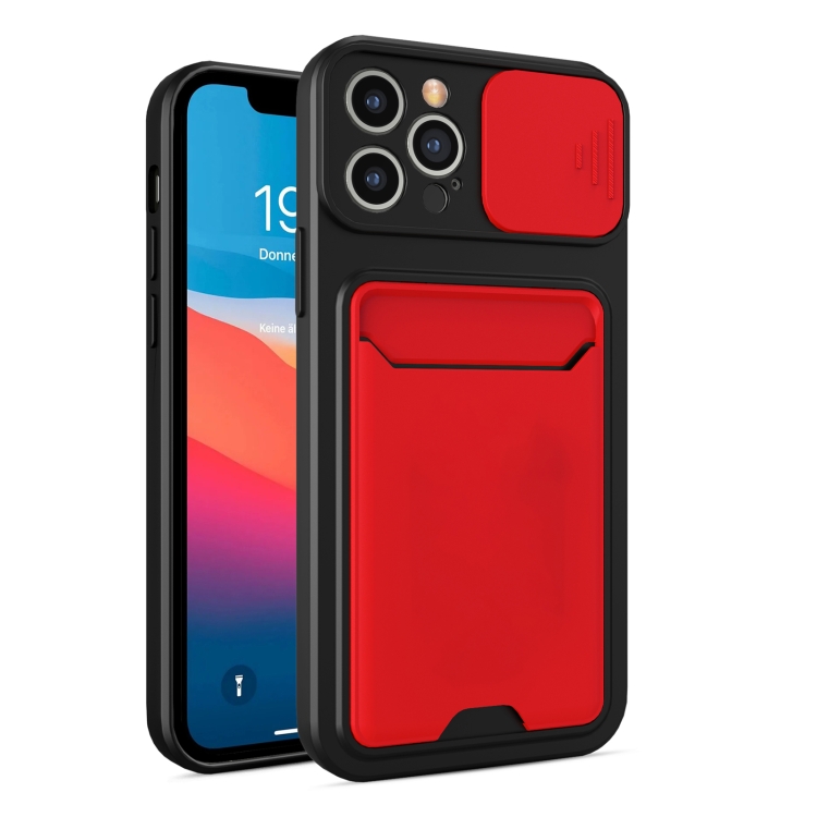 Sliding Camera Cover Design TPU + PC Shockproof Phone Case with Card Slot For iPhone 12 Pro(Red)
Sliding Camera Cover Design TPU + PC Shockproof Phone Case with Card Slot For iPhone 12 Pro(Red)