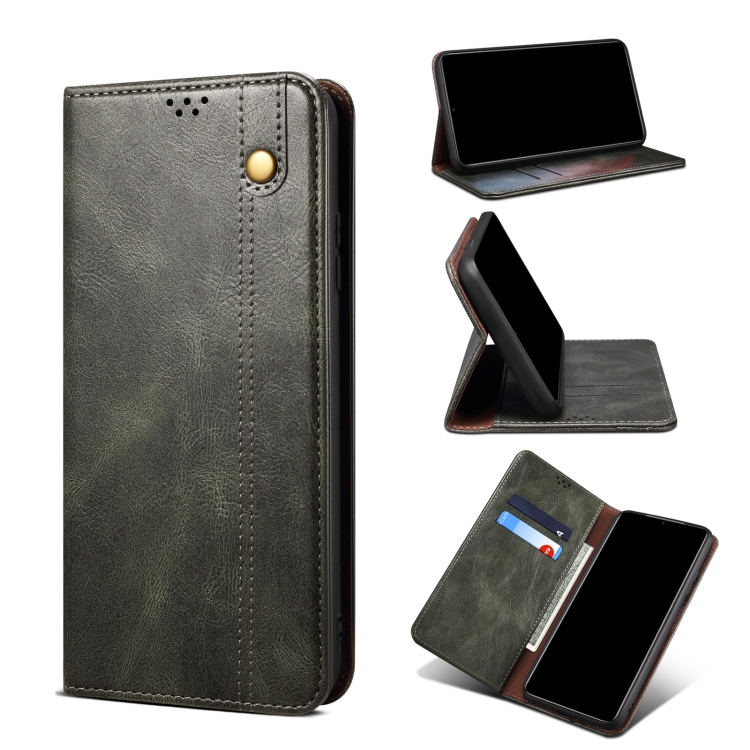 For Google Pixel 6 Simple Wax Crazy Horse Texture Leather Phone Case with Card Slots & Wallet(Dark Green)
For Google Pixel 6 Simple Wax Crazy Horse Texture Leather Phone Case with Card Slots & Wallet(Dark Green)